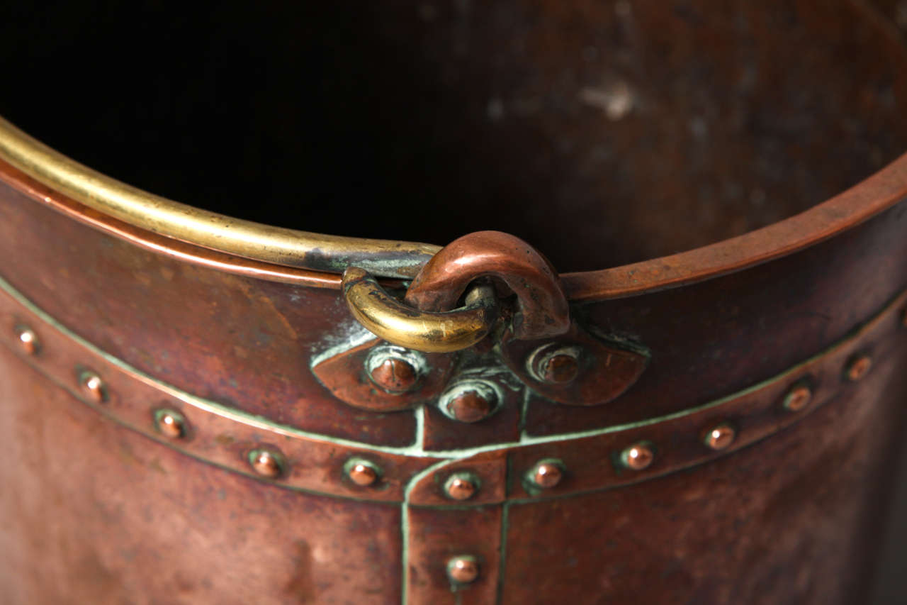 Late 18th Century English Mixed Metal Copper Apple Kettle 2