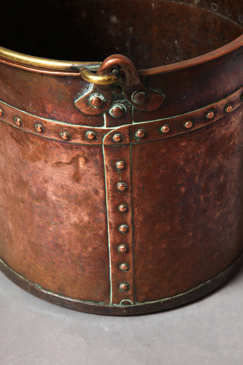 Late 18th Century English Mixed Metal Copper Apple Kettle 3