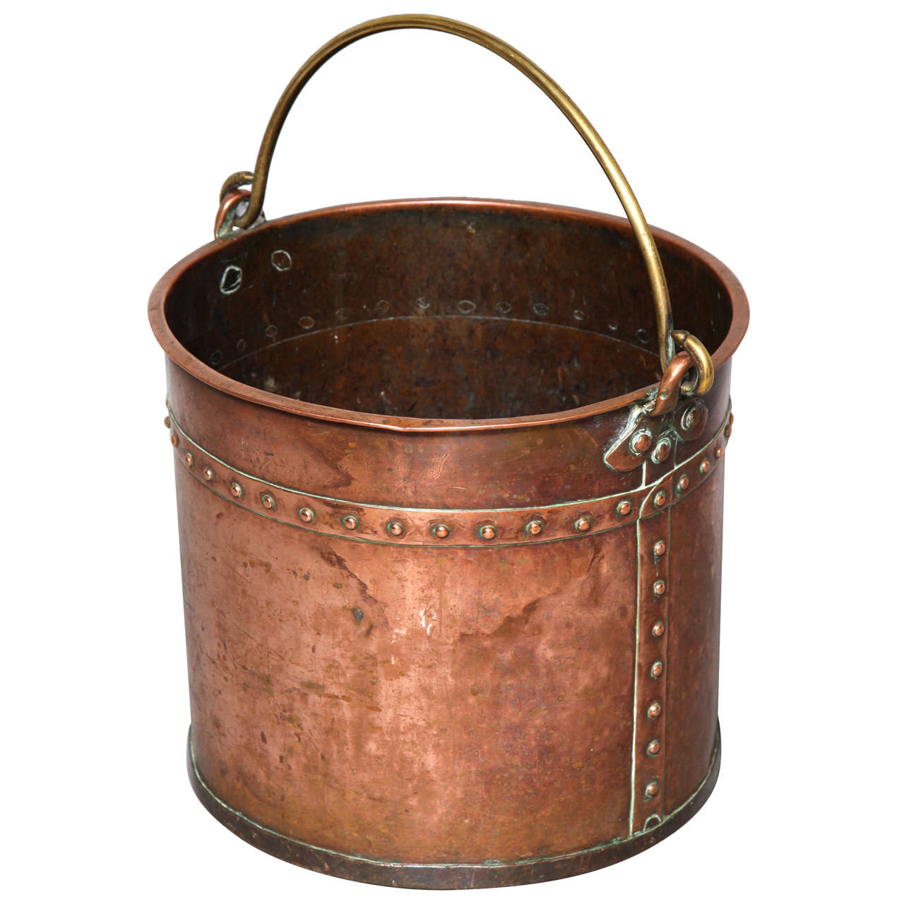 Late 18th Century English Mixed Metal Copper Apple Kettle