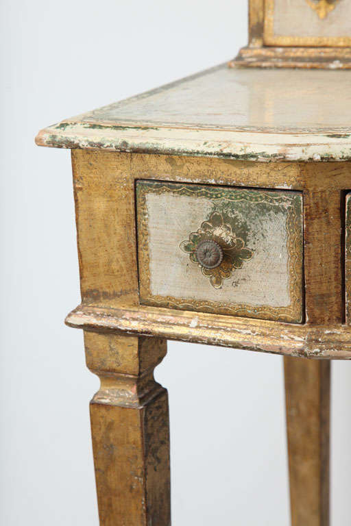 Gilt Gilded Florentine Writing Table/Vanity