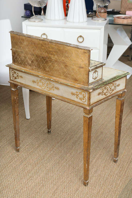 Gilded Florentine Writing Table/Vanity 1