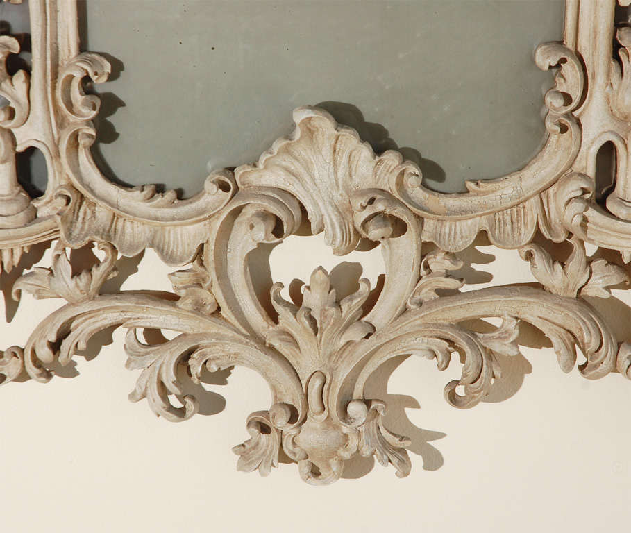 Italian Tonal, Chinese Chippendale-Style Mirror