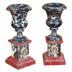 Pair of Marble Urns