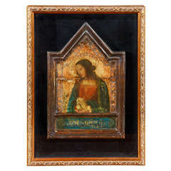 Framed, Russian Icon Panel of The Blessed Virgin