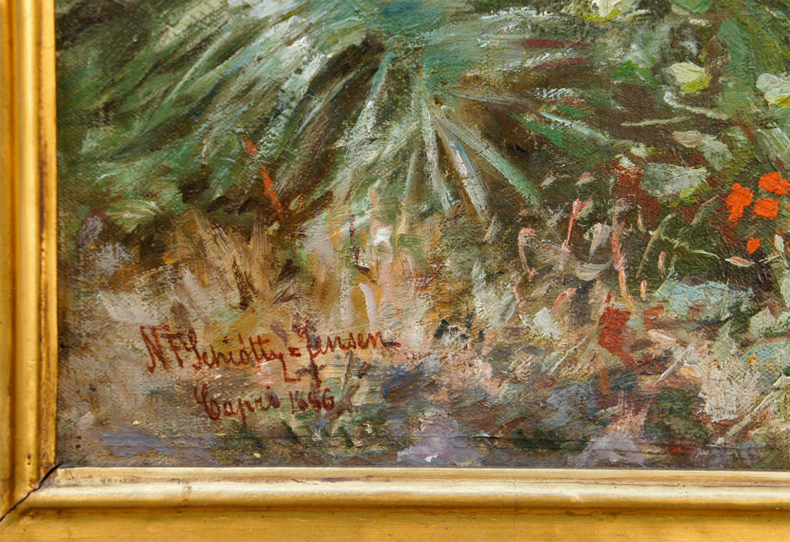 19th Century Scene in Capri by N.F. Schiottz-Jensen For Sale
