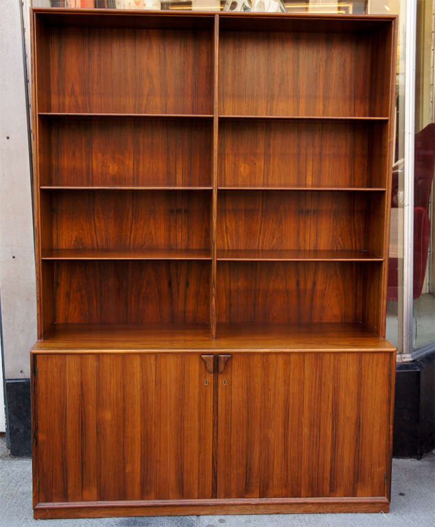 Danish Mid-Century Modern bookcase in rosewood by Frode Holm for Illums Bolighus. Three available.