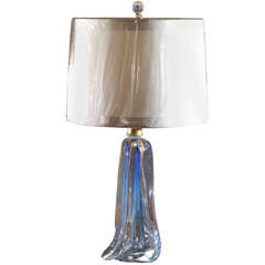 Val St. Lambert Glass Lamp