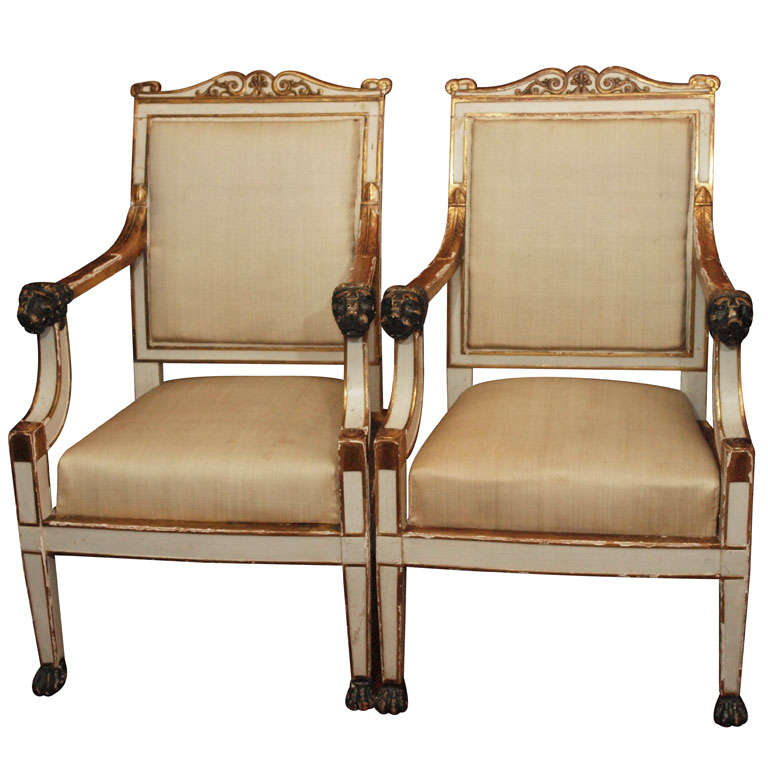 Pair Of Signed Jacob Armchairs For Sale