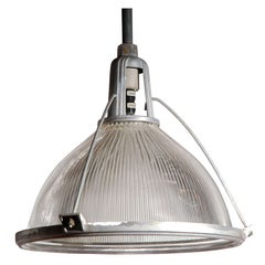 Grand luminaire industriel en holophane