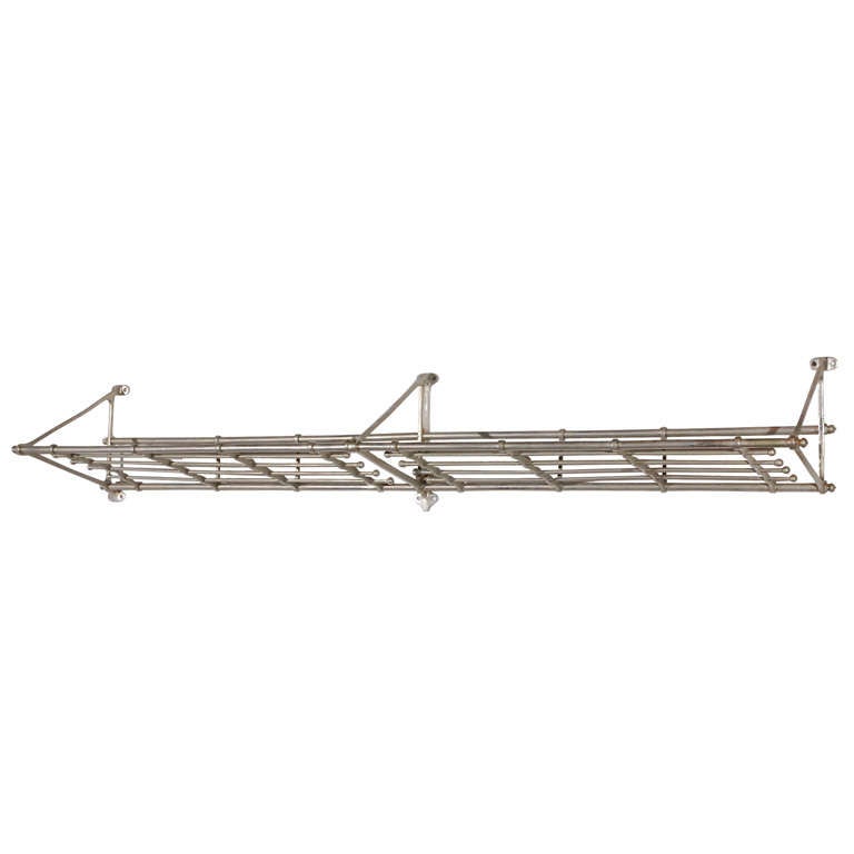 Nickel Pullman Train Luggage Rack