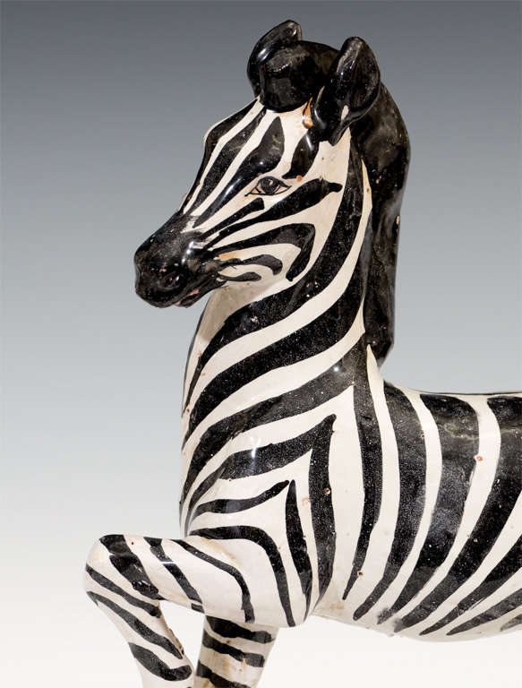 fat zebra statue