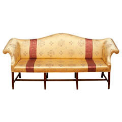 Antique George III Camelback Sofa