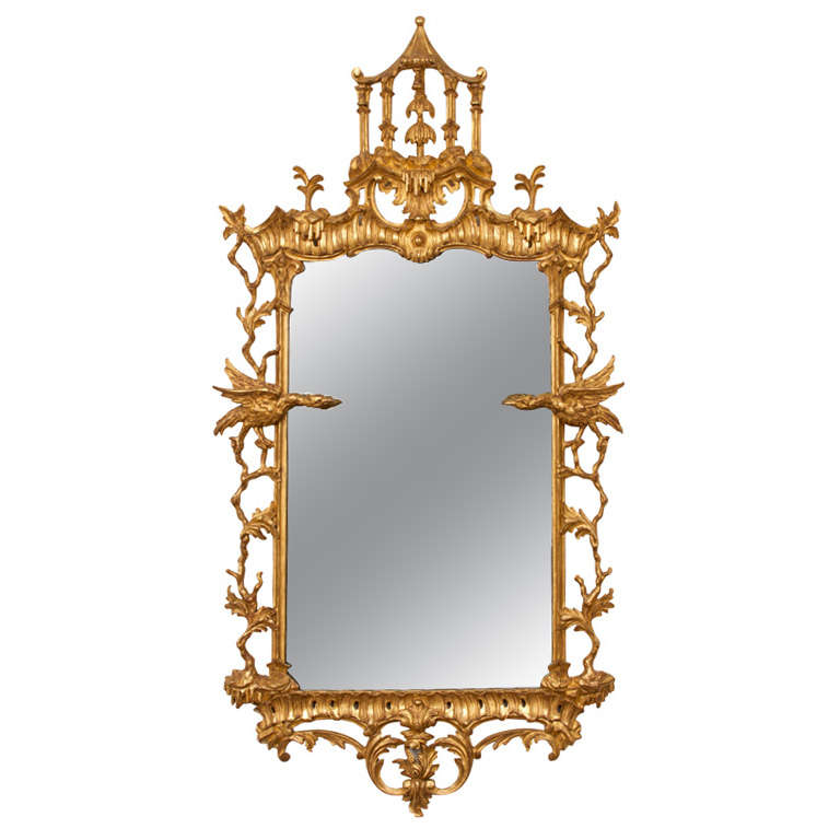 Important Chinese Chippendale Mirror