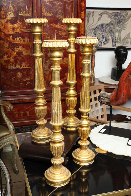 Golden Portuguese Candlesticks