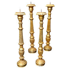 Golden Portuguese Candlesticks
