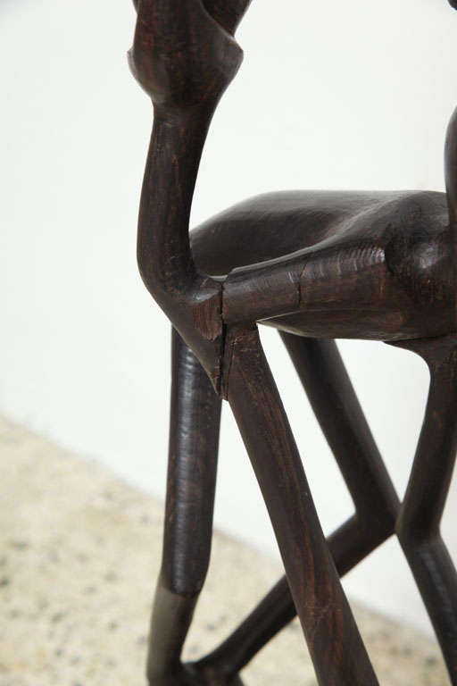 Afrikanische Skulptur aus Holz im Angebot 3