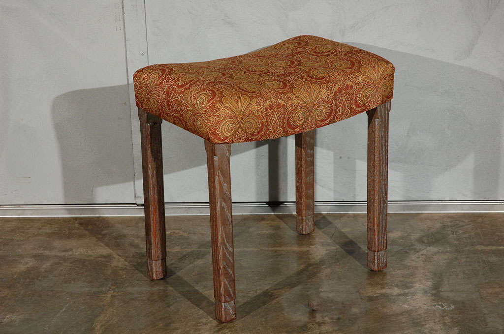 This stool which was made for and probably used during the English coronation ceremony of King George VI, at Westminster Abbey in 1937. There are impressed marks on the underside of the stool referring to the coronation. This rare to the market item