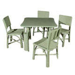 Wicker Table and Four Chairs 5