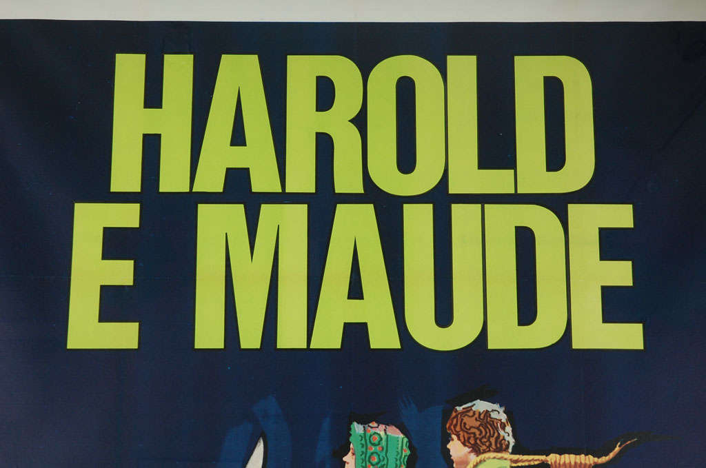 Large Italian Poster for HAROLD AND MAUDE - Custom Framed 2