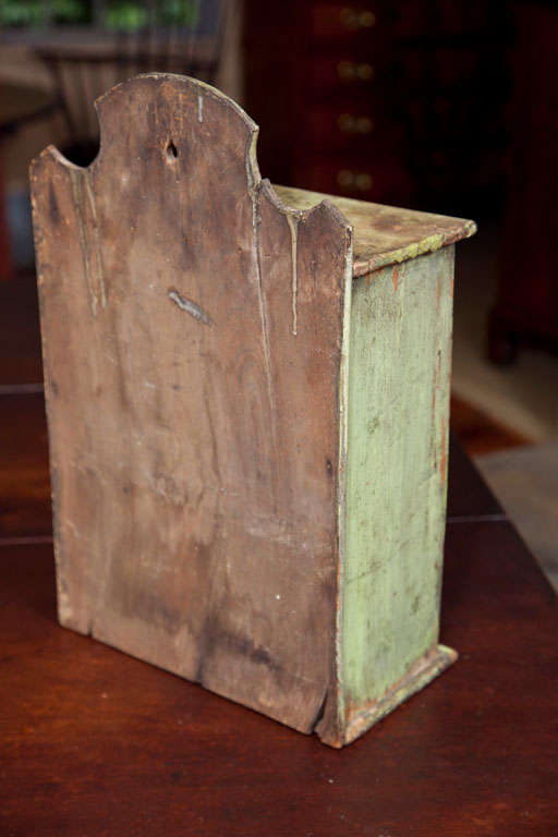 19th C.  Painted  Spice Chest For Sale 2
