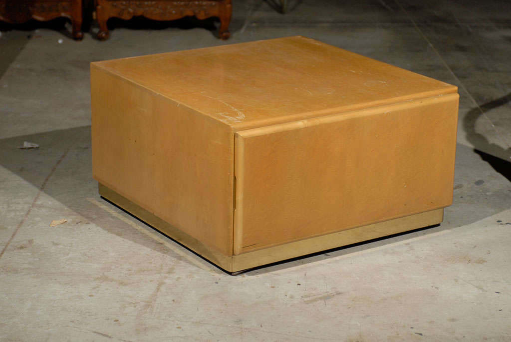 Pair Milo Baughman for Thayer Coggin Cube Side Tables