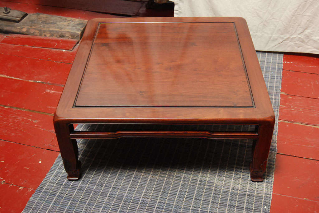 Japanese Rosewood Table In Excellent Condition In Hudson, NY