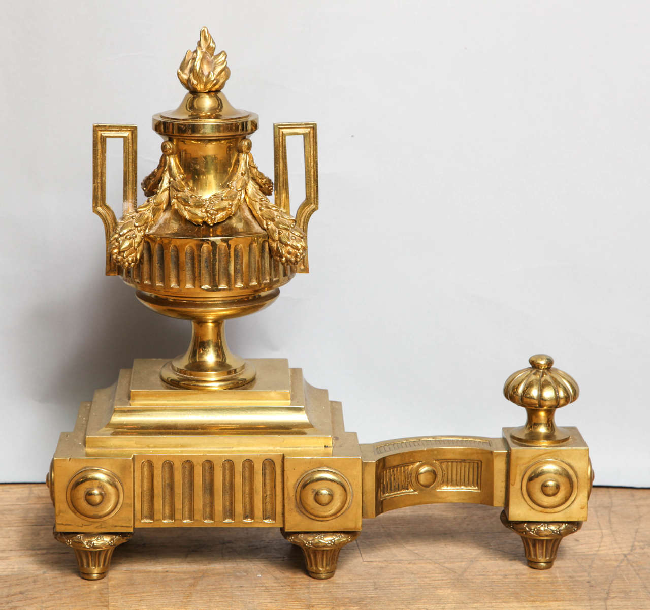 A Pair of Louis XVI Style Andirons 3