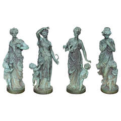 Four Bronze Figures Representing the Seasons