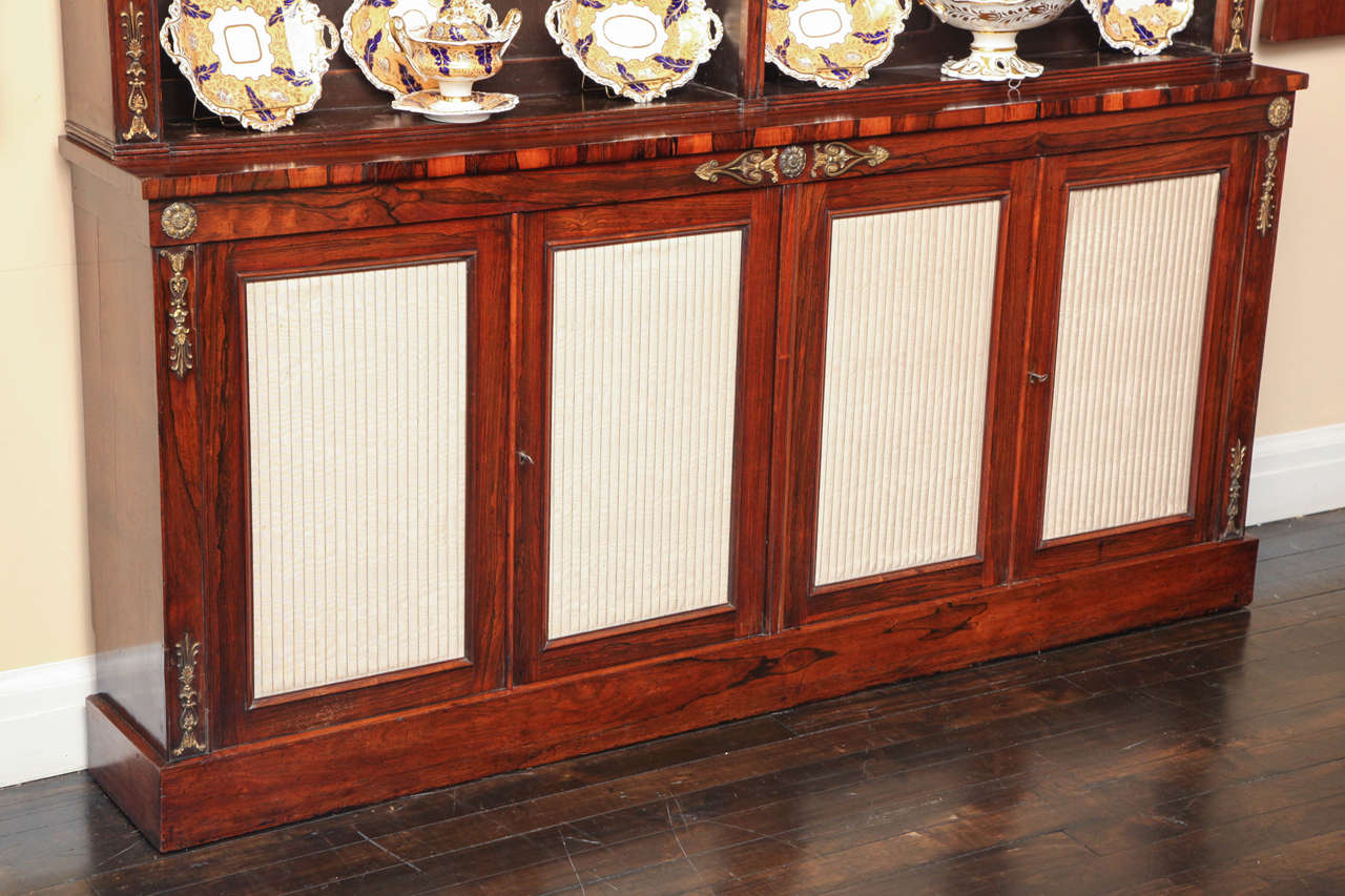 English Regency Bronze Mounted Bookcase In Good Condition In New York, NY