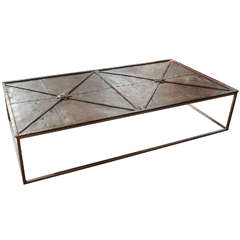 Unique Centre Table Made of a 17th Century Italian Iron Door