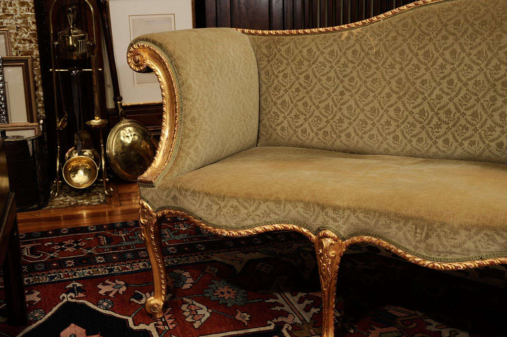A George III Giltwood Sofa In The Manner Of John Cobb For Sale 1