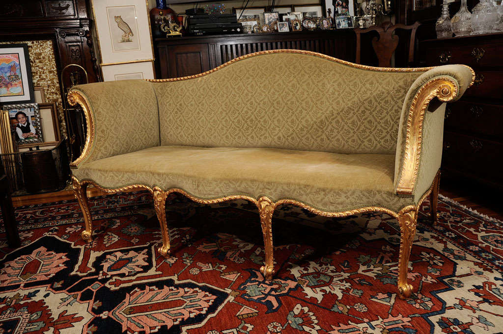 A George III Giltwood Sofa In The Manner Of John Cobb For Sale 6