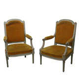 Pair of painted Side Chairs