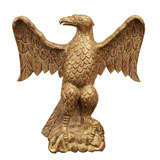Gesso and Gilt Carved Wooden Eagle