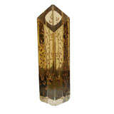 Swedish Art Glass Vase with Handpainted 24K Gold Swedish Art Glass Vase with Handpainted 24K Gold