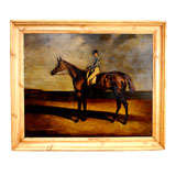 Used Large 19th C. English Equestrian Painting
