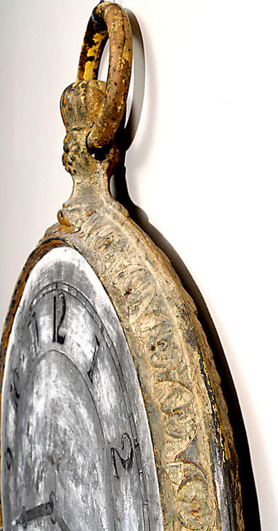 19th C. Double Sided Clock Face Trade Sign