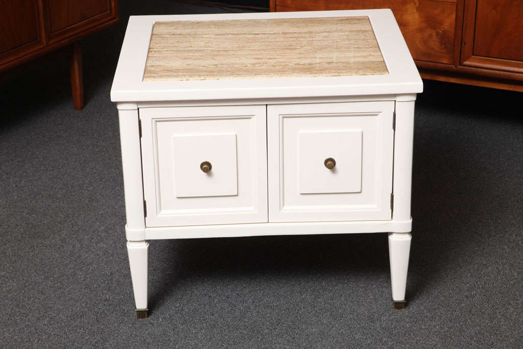 travertine nightstands