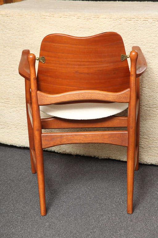 Scandinavian Modern SIX Arne Vodder Teak & Cane Dining Chairs