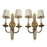 A Pair of Neoclassical Two Arm Sconces