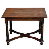 William and Mary Period Cross-stretchered Oak Table