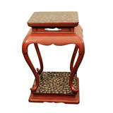 Edo Period Red Lacquered Okimono Table