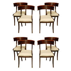 Set 8 Klismos Chairs