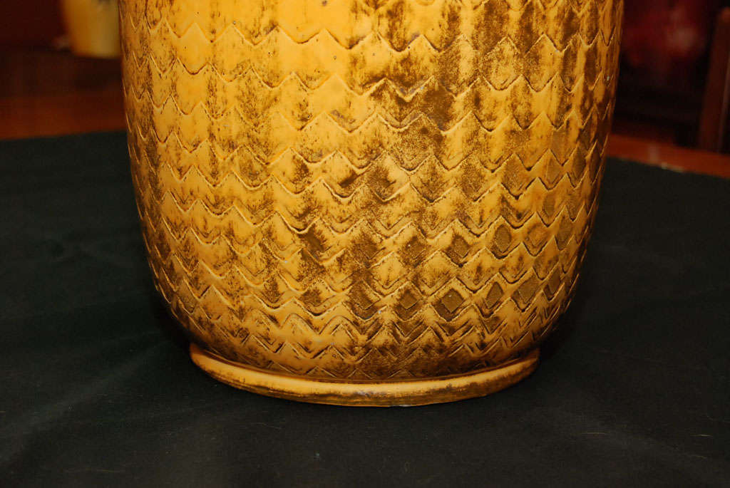 Kähler Yellow Pottery Vase  1