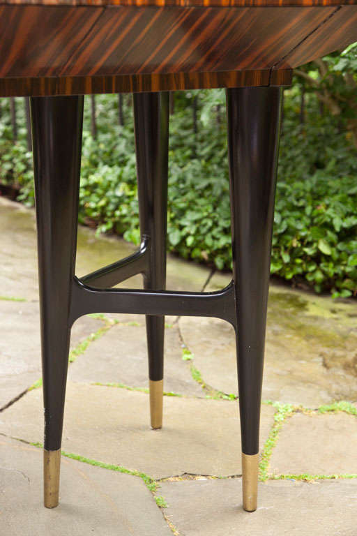 Mid-Century Macassar Ebony Writing Desk in the Manner of Gio Ponti 2