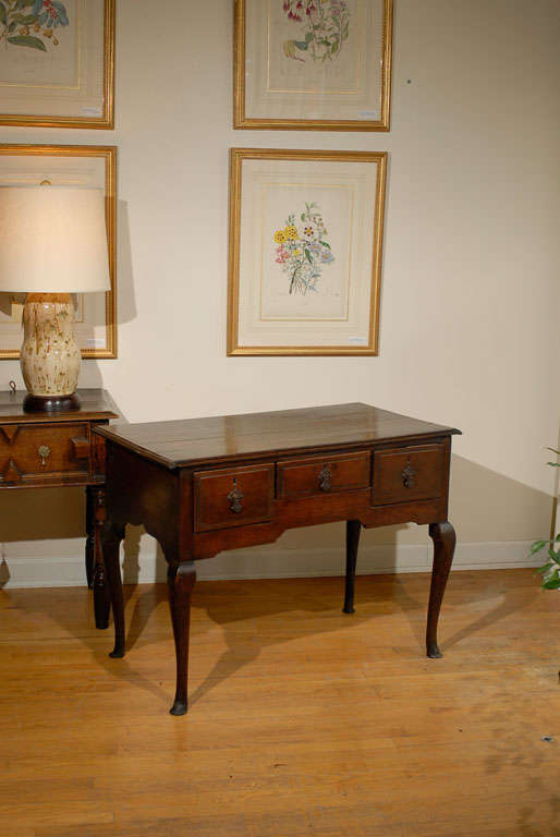 English Oak Lowboy Side Table c1780 For Sale 6