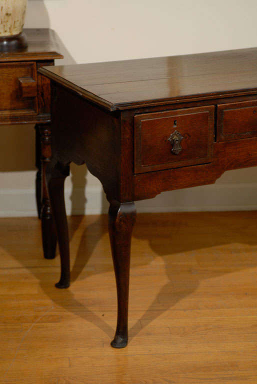 18th Century and Earlier English Oak Lowboy Side Table c1780 For Sale