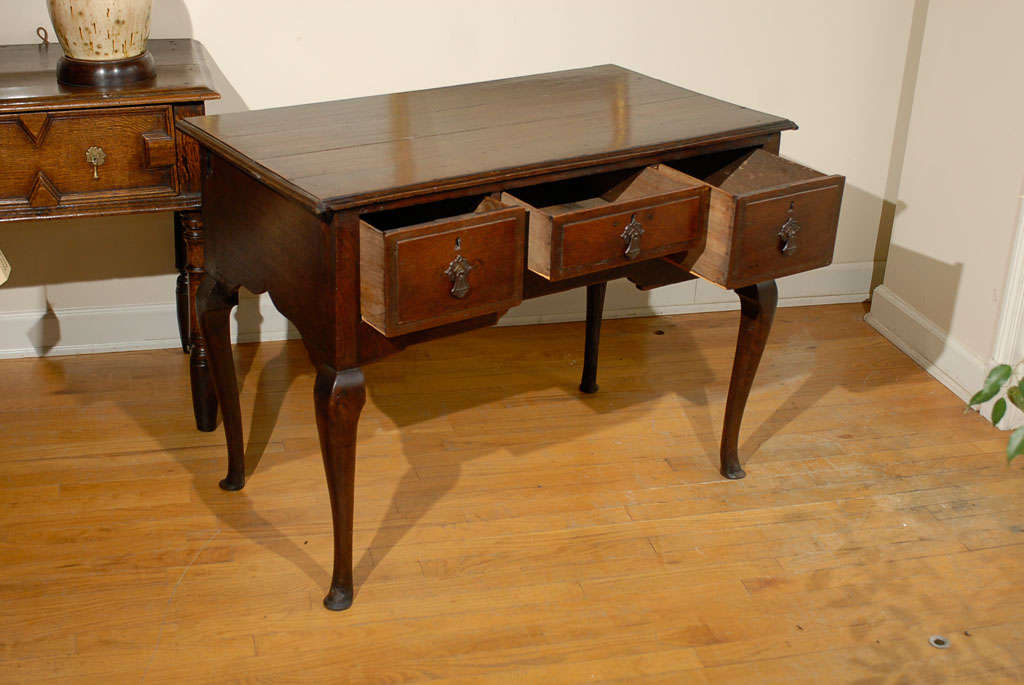 English Oak Lowboy Side Table c1780 For Sale 2
