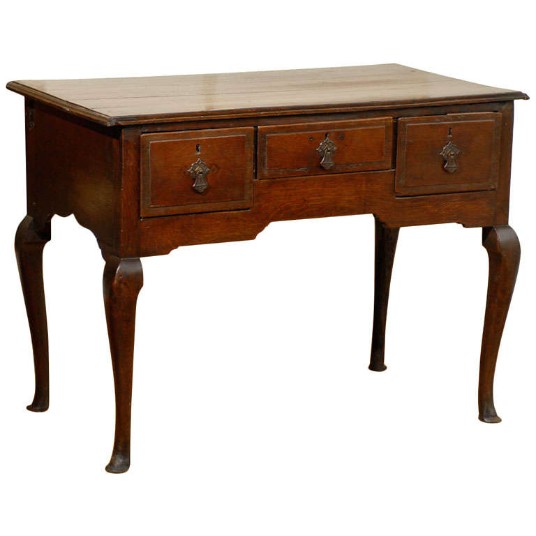 English Oak Lowboy Side Table c1780 For Sale