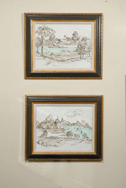 Set of 4 Original Oil Landscapes 21st C 1